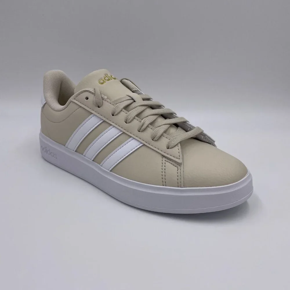 adidas Grand Court 2.0 Beige / White Womens Shoes - Picture 7 of 8